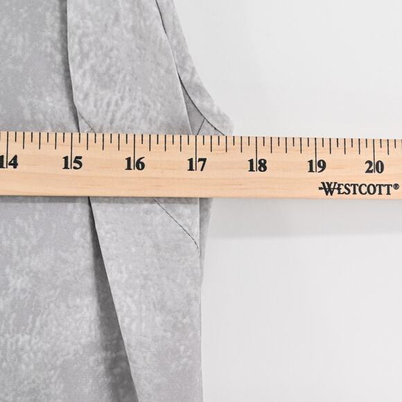 HALSTON HERITAGE Jumpsuit Womens Sz 0 Gray Satin Jogger Spaghetti‎ Strap V Neck - Picture 14 of 14